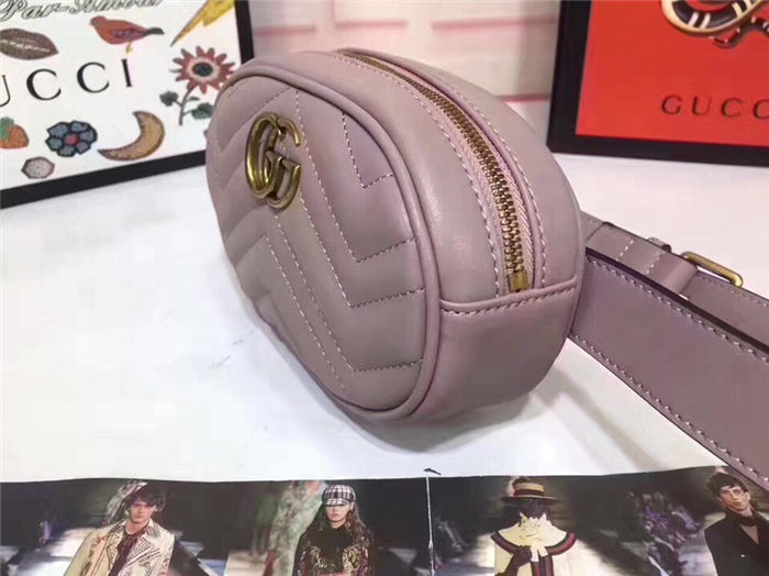 GG Marmont Belt Bag 476434 Dusty Pink Mid