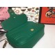 GG Marmont Small Shoulder Bag With Sylvie Strap 498100 Green Mid