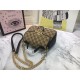 GG Marmont Mini Top Handle Original GG canvas Bag Mid