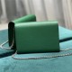 DIONYSUS MINI CHAIN WALLET 401231 Leather Green High