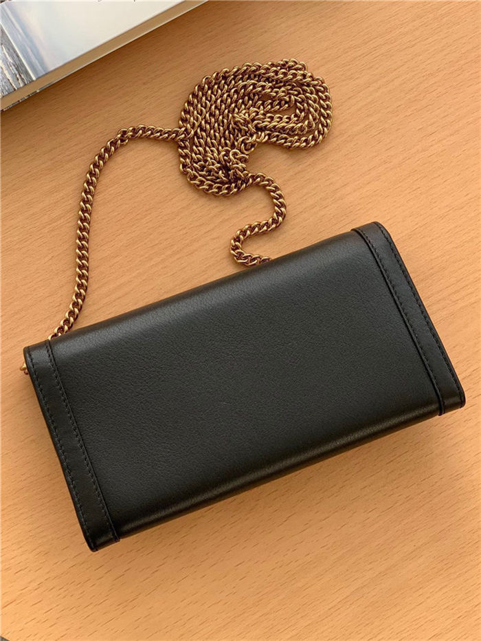 Gucci Diana Wallet on Chain 658243 Black High