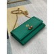 Gucci Diana Wallet on Chain 658243 Green High