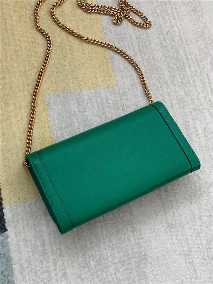 Gucci Diana Wallet on Chain 658243 Green High