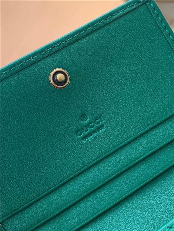 Gucci Diana Card Case Wallet 658244 Green High