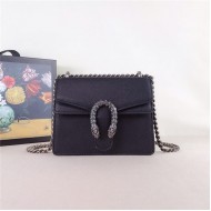 Dionysus mini shoulder bag calfskin Black Mid