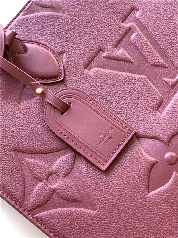 Louis Vuitton ONTHEGO MM Monogram Empreinte Burgundy High