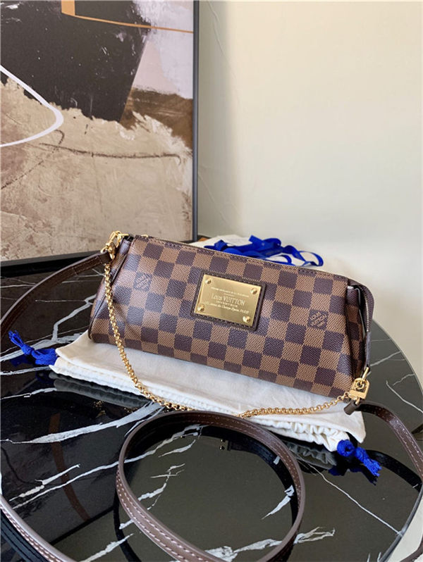 Louis Vuitton Eva Clutch Bag Damier Ebene N55213 High