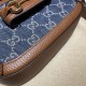 Gucci Horsebit 1955 mini bag 658574 Denim Blue High