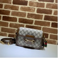 Gucci Horsebit 1955 mini bag 658574 GG Supreme canvas Brown High