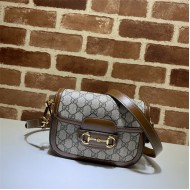 Gucci Horsebit 1955 mini bag 658574 GG Supreme canvas Brown High