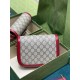 Gucci Horsebit 1955 mini bag 658574 GG Supreme canvas Red  High