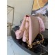 Louis Vuitton LIMITED EDITION - COUSSIN PM Monogram-embossed puffy lambskin Light Pink M58739 High