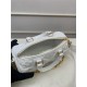 Louis Vuitton PAPILLON BB Quilted and embroidered smooth calf leather Snow M59827 High