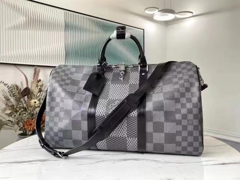 Louis Vuitton Keepall Bandoulière 50 Damier Graphite High