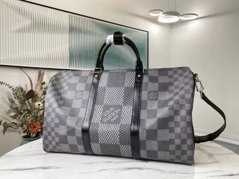 Louis Vuitton Keepall Bandoulière 50 Damier Graphite High