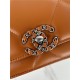 Chanel 19 WALLET ON CHAIN-A Shiny Lambskin, Gold/Silver-Tone & Ruthenium-Finish Metal Caramel A