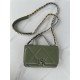 Chanel 19 WALLET ON CHAIN-A Shiny Lambskin, Gold/Silver-Tone & Ruthenium-Finish Metal Green A