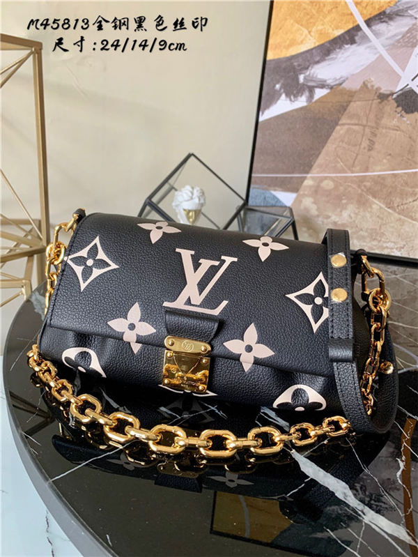 Louis Vuitton FAVORITE Monogram Empreinte Black/Beige M45859 High