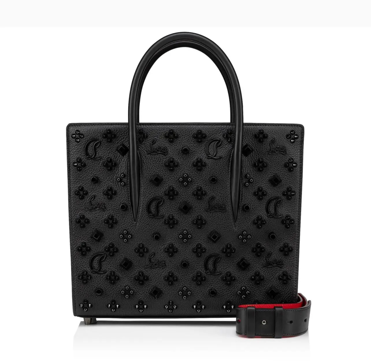 Christian Louboutin Paloma S Medium Bag Calf Leather Black High