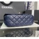 Chanel SMALL FLAP BAG With Top Diamond Handle Lambskin & Gold-Tone Metal AS4141 Navy High