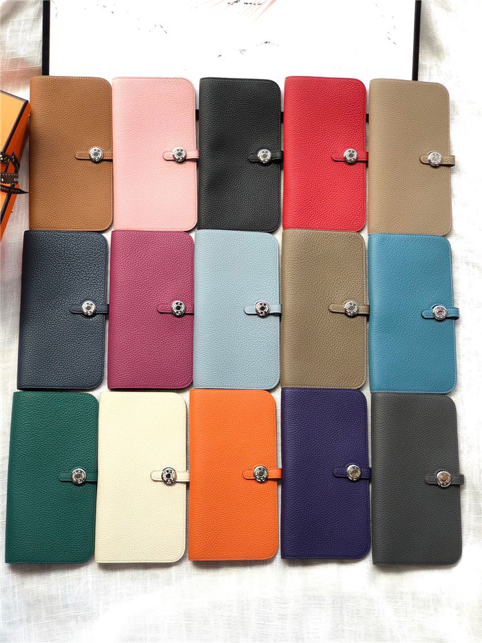 Hermes Dogon Wallet Togo Leather In ALL COLORS (Narrow) High