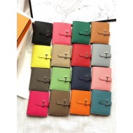 Hermes Bearn Compact Wallet Epsom Leather In ALL COLORS High