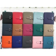 Hermes Bearn Compact Wallet Togo Leather In ALL COLORS High