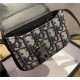 Dior NANO POUCH Beige and Black Dior Oblique Jacquard and Black Smooth Calfskin High