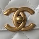 Chanel SMALL FLAP BAG Calfskin & Gold-Tone Metal AS2649 White A