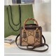 Gucci Diana jumbo GG mini tote bag 655661 Camel and ebony jumbo GG canvas High