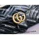 Gucci The Hacker Project small GG Marmont bag Balenciaga print Black leather High