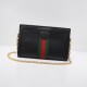 Gucci Ophidia GG small shoulder bag Black leather High