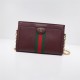 Gucci Ophidia GG small shoulder bag Burgundy leather High