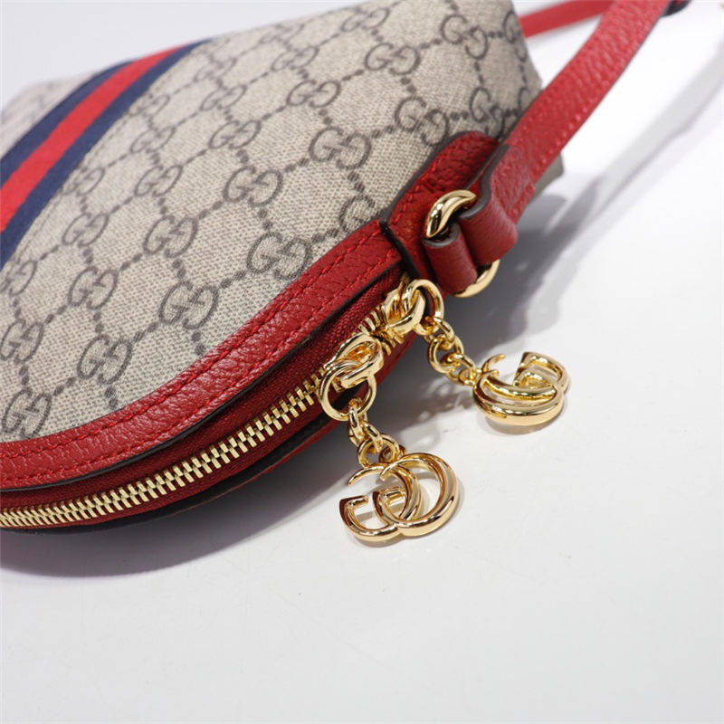 Ophidia small shoulder bag Beige Red high