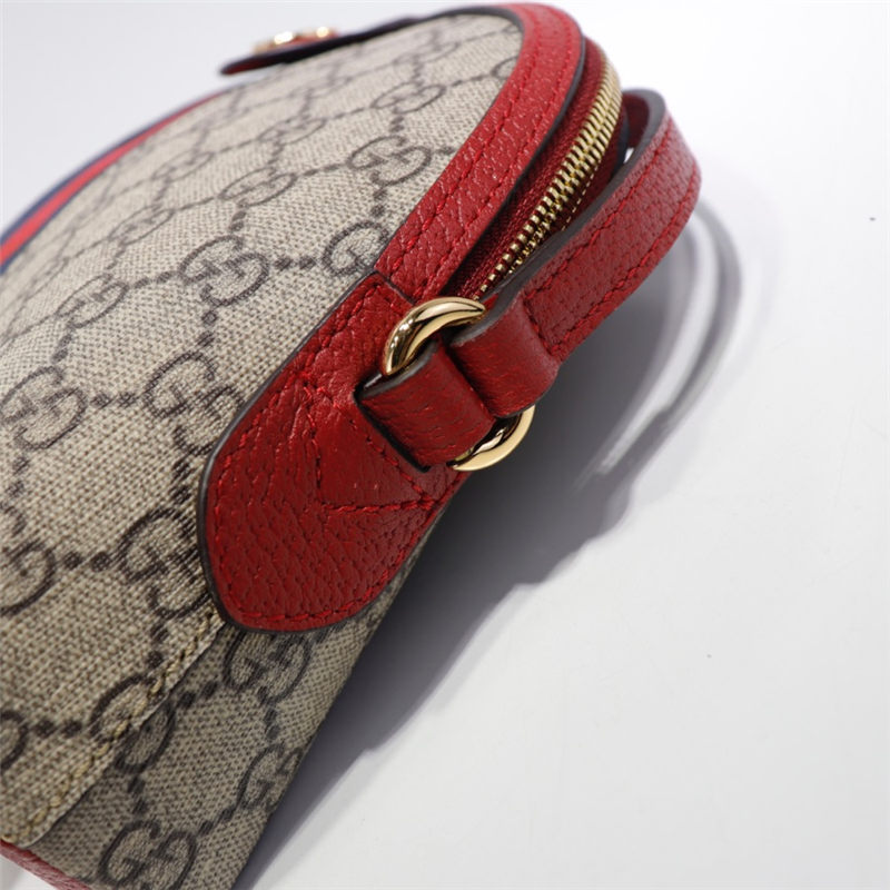 Ophidia small shoulder bag Beige Red high