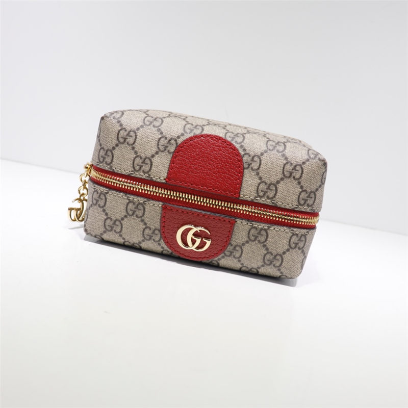 Ophidia GG cosmetic case 548393 Red High