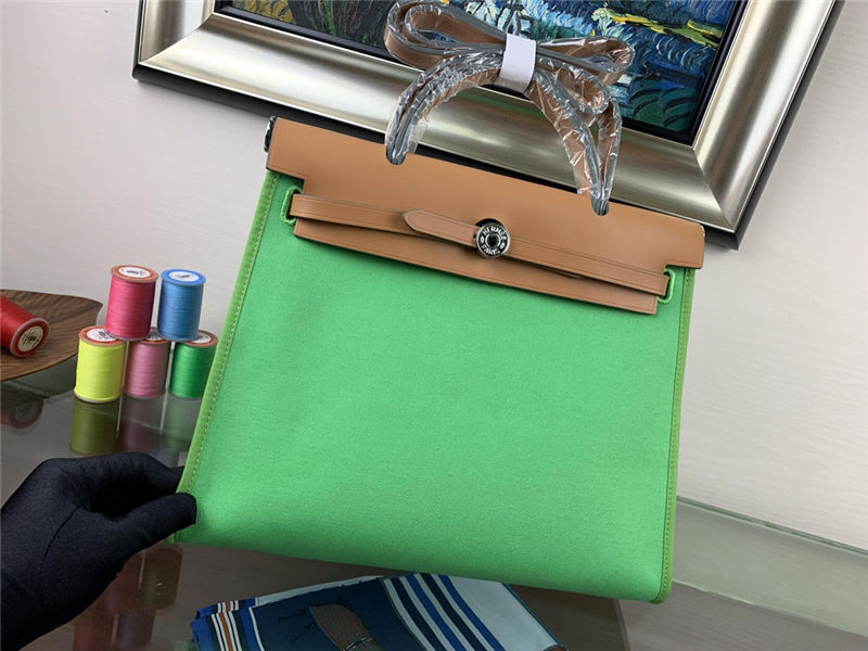 Hermes Herbag 31 Green Light High