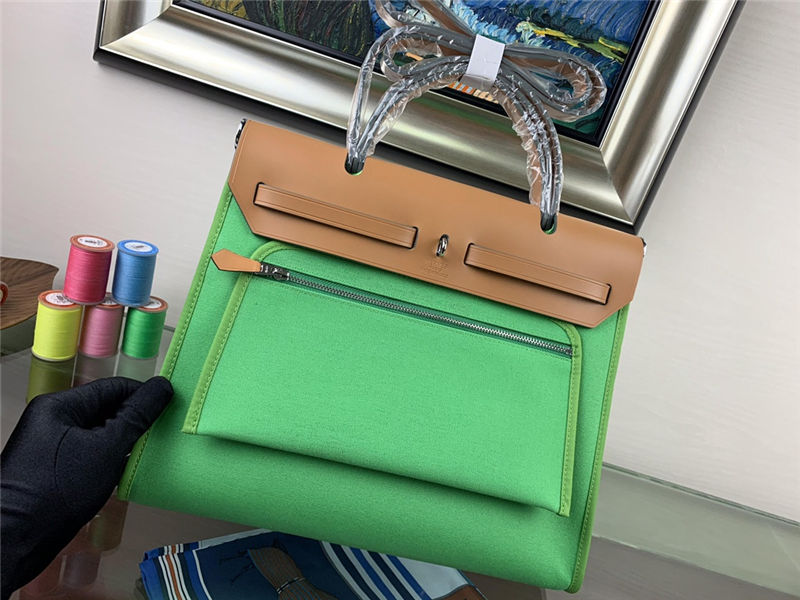 Hermes Herbag 31 Green Light High