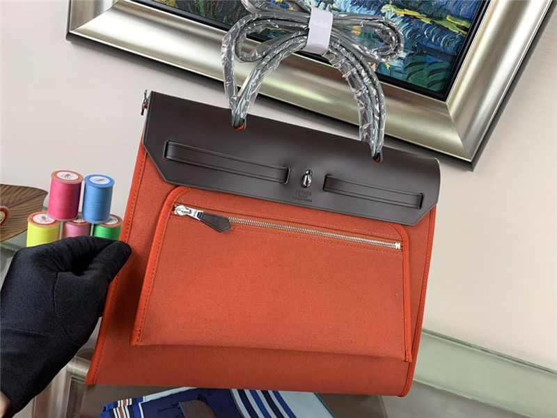 Hermes Herbag 31 Orange-Red High