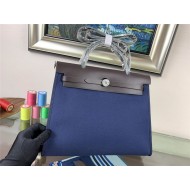 Hermes Herbag 31 Blue Navy High