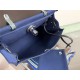 Hermes Herbag 31 Blue Navy High