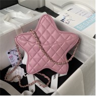 Chanel STAR HANDBAG Lambskin & Gold-Tone Metal AS4579 Pink A