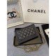 BOY Chanel WALLET ON CHAIN Grained Calfskin & Gold-Tone Metal Black High