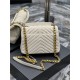 COLLEGE MEDIUM CHAIN BAG Suede Beige High