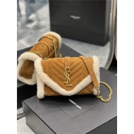 ENVELOPE SMALL BAG IN SUEDE Camel High