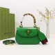 Gucci Bamboo 1947 small top handle bag Green Leather 675797 High