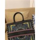 LARGE Dior BOOK TOTE Calfskin Embroidery High