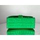 WOMEN'S HOURGLASS XS TOP HANDLE BAG Crocodile Green High