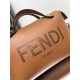 Fendi By The Way Medium Boston bag leather Brown High