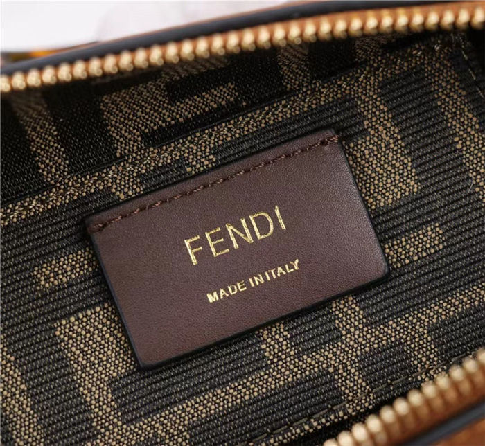 Fendi By The Way Mini Boston bag leather Brown High